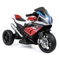 thumbnail image 4 of Costway Los niños de 12 V viajan en motocicleta con licencia BMW, juguete eléctrico de 3 ruedas con luz y música, color rojo, 4 of 4