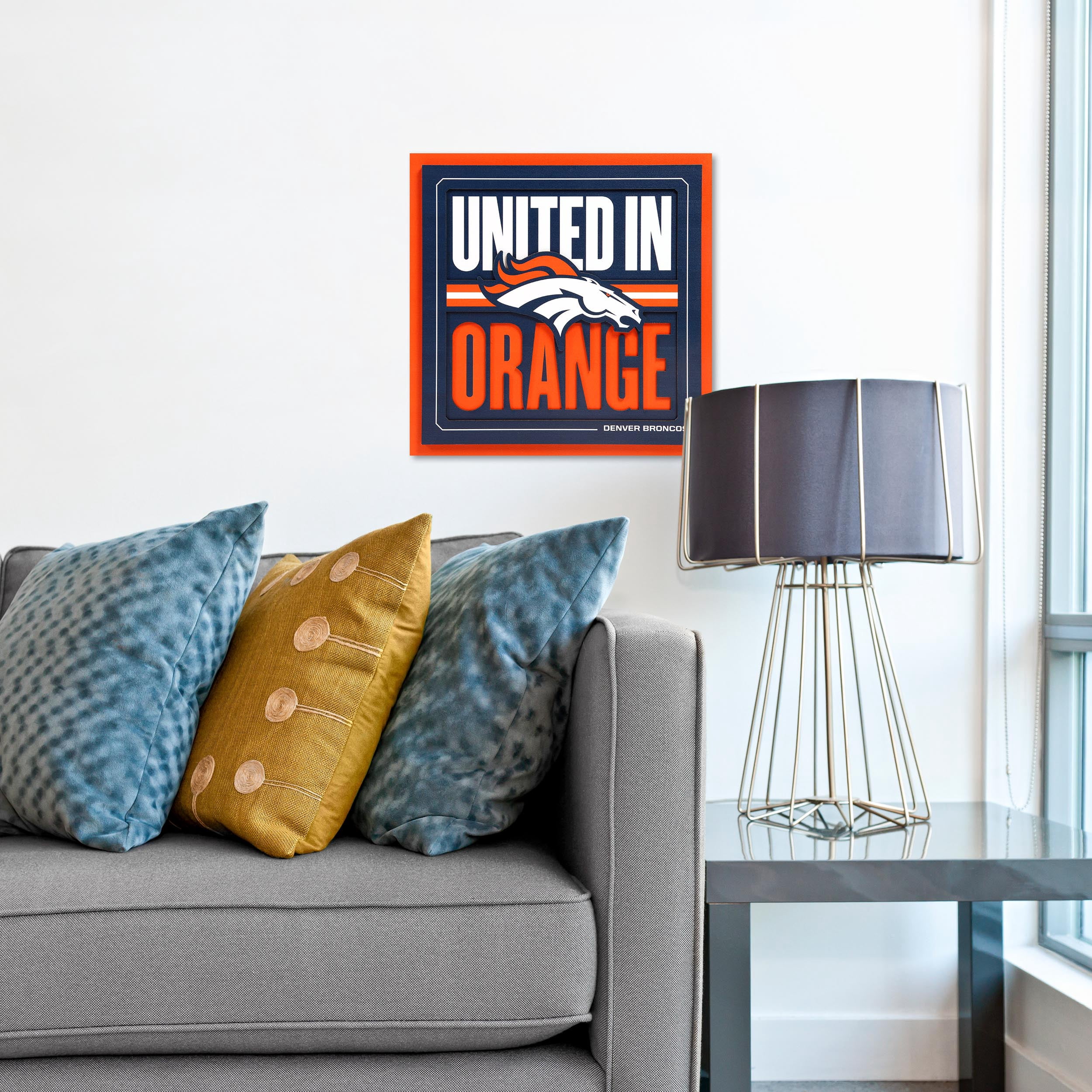 YouTheFan NFL Denver Broncos Slogan Series 3D Wall Art