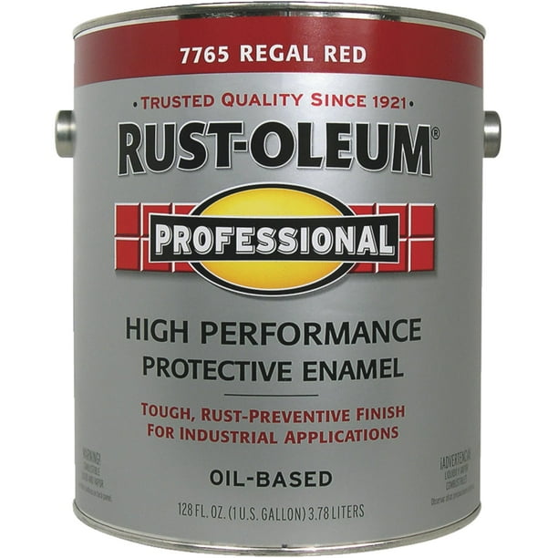 RUSTOLEUM PROFESSIONAL 7765402 Protective Enamel, Gloss, Regal Red, 1 gal Package, Can