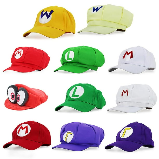 Anime Odyssey Cappy 3d Wario sombreros Cosplay dibujos animados gorra de béisbol juguetes de algodón de felpa