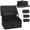 Black-Large, variant on Black Large Makeup Case Professional Storage Organizer with Clear Bags and Adjustable Dividers