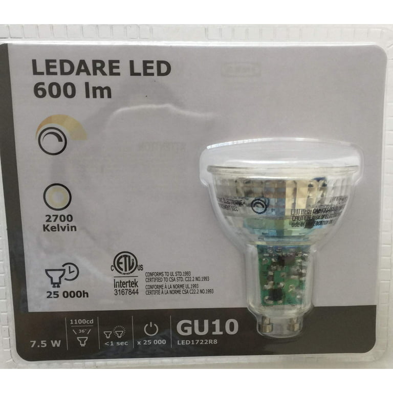 LEDARE LED ljuskälla GU10 600 lumen - varm dimning