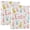 Colorful Bunnies and Eggs, variant on Haosy Hardcover 3 Ring Binder 1.5 Inch Ring Decorative Binder Organizer for Home School Office, Rainbow Fox in Starry Grassland