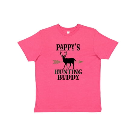 Inktastic Pappys Hunting Buddy Bow Hunter Youth T-Shirt