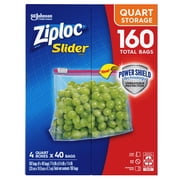 Ziploc Storage Slider Quart Bags (160 Ct)