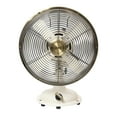 thumbnail image 3 of Better Homes & Gardens Retro 8" 3-Speed Metal White Oscillating New Tabletop Fan, 3 of 11