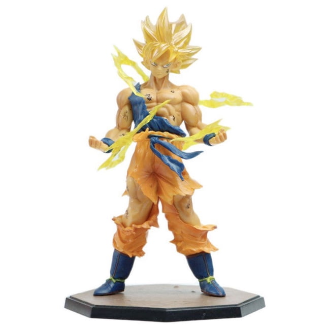 Figura Goku Super Sayayin Thunders Saiyajin Juguete Dragon Ball Guerrero 17cm