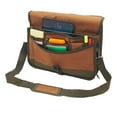 62100 16 X 6 X 12.5 Green & Brown Contractors Briefcase