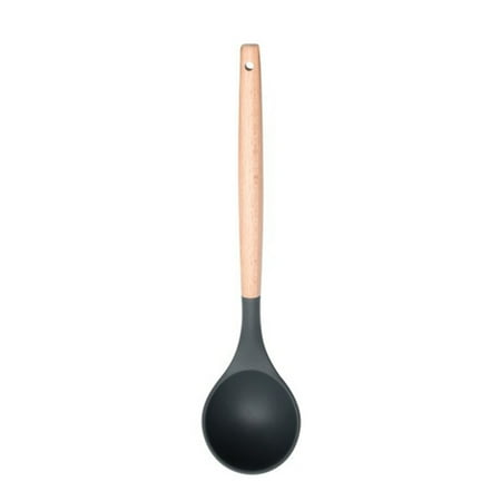 

Heat Resistant Wooden Handle Spatula Soup Beater Skimmer Oil Egg Brush Spoon