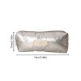 thumbnail image 3 of Pencil Pouch, Cute Bow Design Silver Pen Case Makeup Brush Bag Organizer, Multifunctional Zipper Pouch Stationery Storage Bag Holder, Pencil Case for Little Ones Teenagers Home Office Daily Use, 3 of 7