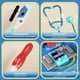 thumbnail image 3 of Set de juego Doctor Kit Jovow Pretend con carrito y estetoscopio para niños de 3 a 8 años, 3 of 8