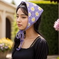 thumbnail image 3 of Unique Bargains 2pcs Knitted Head Kerchief for Hair Styling Decor Pink,Purple, 3 of 7
