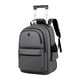 thumbnail image 4 of Bolsa de lona con ruedas, grande, impermeable, para viajes, para hombres y mujeres gris, 4 of 9