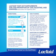 Lactaid Fast Act Caplets for Lactose Intolerance, Lactase Supplements, 96 Count
