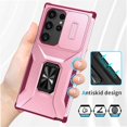 thumbnail image 2 of Funda para GANGXUN Samsung Galaxy S24 Ultra - Soporte metálico, Función magnética, Rosa, 2 of 5