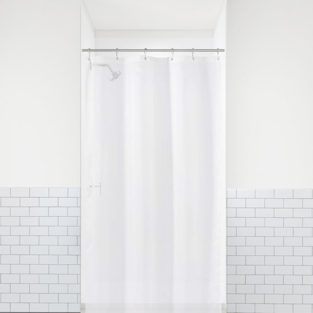 LiBa PEVA 8G Bathroom Small Shower Stall Curtain Liner, 36" W x 72" H