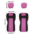 thumbnail image 6 of Unique Bargains 4 Pcs Universal Front Car Seat Cover Kit Flat Cloth Fabric Seat Protector Pink, 6 of 7