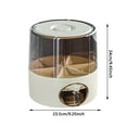 thumbnail image 3 of Storage Containers Storage Organizer with 6-Grid Drawers 360° Rotating Rice Dispenser and One-Click Output for Dry Kitchen, 3 of 4