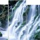 thumbnail image 4 of Moderno 5 piezas de PVC, pintura de arte, impresión digital, murales, paisaje, paisaje Cascada Verde Musgo SM SunniMix Cinco pintura decorativa, 4 of 8