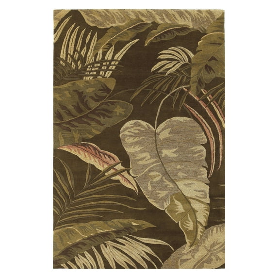 KAS Havana 3'3" x 5'3" Hand-Tufted Wool Rug in Mocha