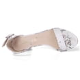 thumbnail image 4 of Unique Bargains Women's Block Heel Printed Open Toe Ankle Strap Sandals, 4 of 7