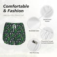 thumbnail image 4 of Pofeuu Dinosaur and Bone Print Women's Athletic Shorts Running Workout Shorts Tummy Control Quick Dry Gym Shorts with Pockets Double layer sports shorts-Large, 4 of 7