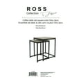thumbnail image 4 of Jessar - Ensemble de 2 Tables d'Appoint Carrées, de the Ross Collection, Gris, 4 of 5