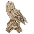thumbnail image 3 of Hi-Line Gift 87650-B Driftwood Barn Owl On Stump Statue, 3 of 5