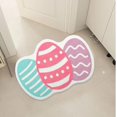 thumbnail image 2 of Easter Bathroom Rug, Bunny Egg Bath Mat for Bathroom Spring Fluffy Water Absorbent Bath Rug Rabbit Non Slip Easter Bathtub Mat for Holiday Kitchen Decorations 16x24 Inch, 2 of 7