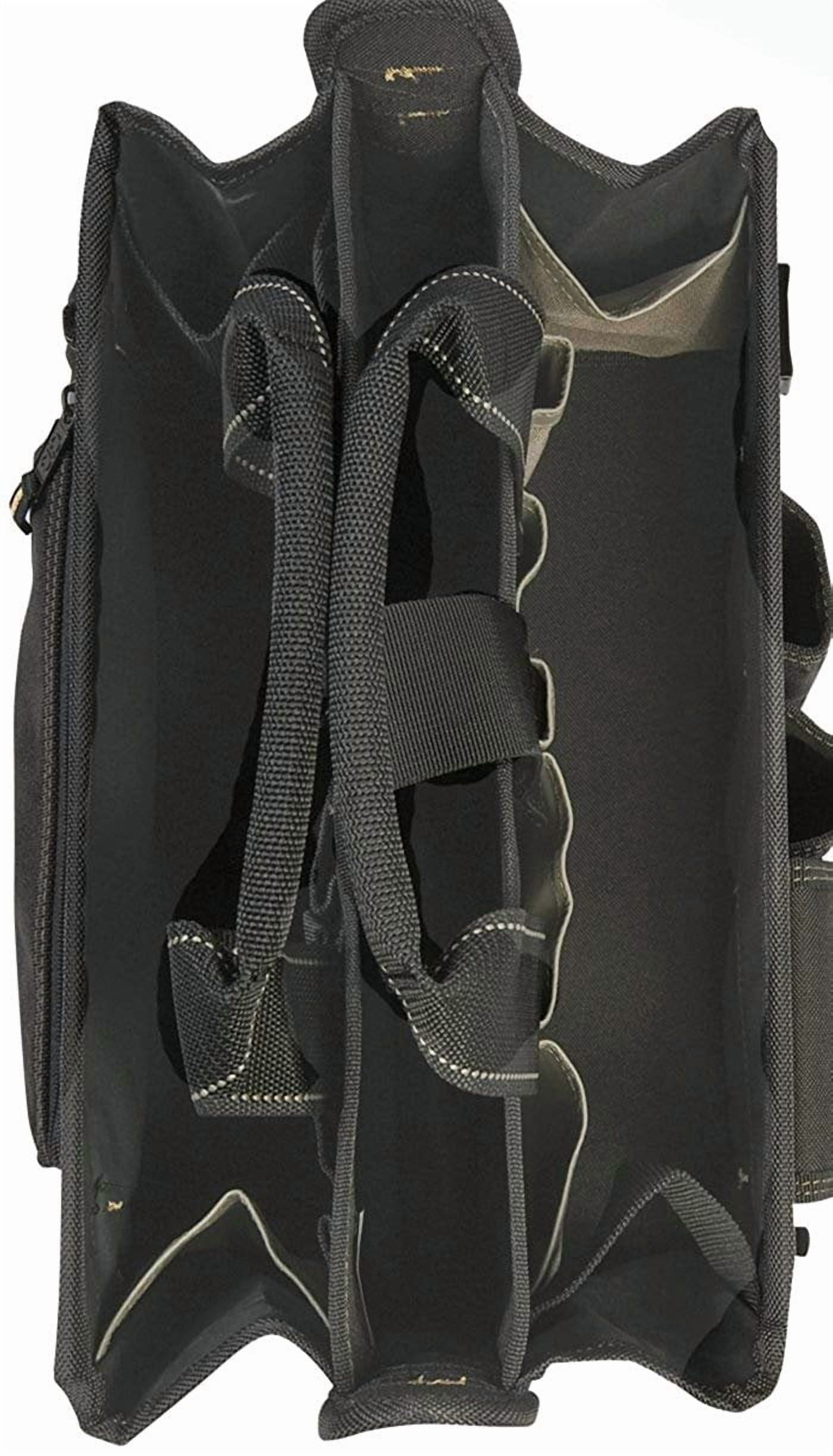 CLC Custom Leathercraft Custom LeatherCraft 1529 16-Pocket, 16-Inch Center Tray Tool Bag — Interior & Exterior Use, Professional Finish