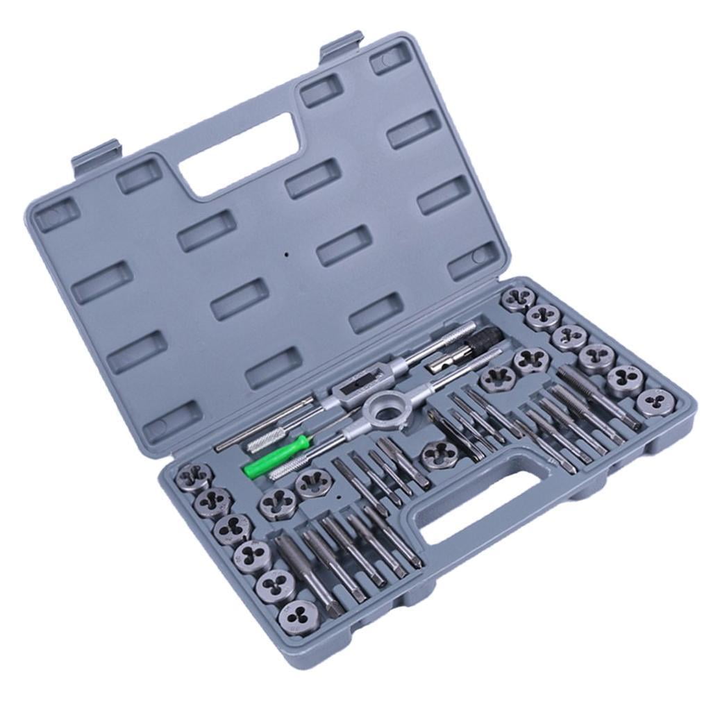 40pcs Tap and Die Set Nut Bolt Screw Multi Function Thread Cutter Wrench Tools for sale online 