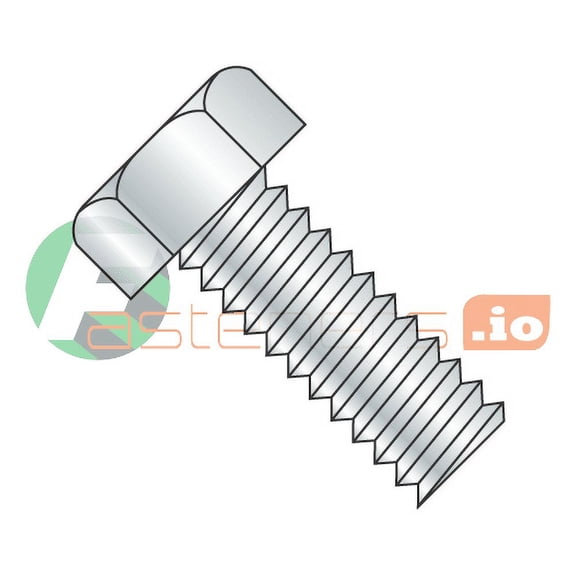 3/8-16 x 3/4" Machine Screws / Unslotted / Hex Head / Steel / Zinc (Quantity: 1,000 pcs)