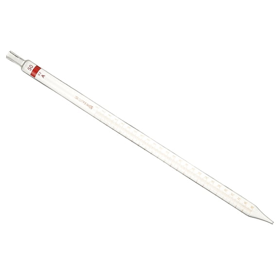 Uxcell Graduated Dropper Pipettes 4 Pcs 50ml Reusable Borosilicate Glass Pipette for Transfer Liquid for Lab Clear
