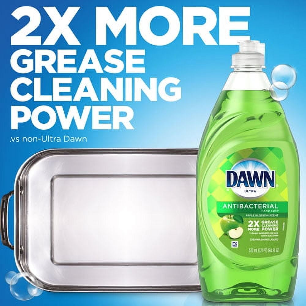 Ultra Antibacterial Dishwashing Liquid, Apple Blossom, 40 Oz Bottle | Bundle of 5 Each