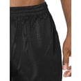 thumbnail image 5 of J. METHOD Men's Basketball Shorts Solid Plain Mesh Regular Fit Comfy Gym Workout Active Pants NEMP26 Black S, 5 of 5