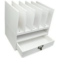 thumbnail image 2 of Excello Global Products Wooden Vertical Letter Tray Desk Organizer - White - EGP-HD-0422A, 2 of 5
