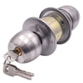 thumbnail image 3 of OUNONA 1Set Silver Keyed Entry Knob for Property Owners Internal Door Lock 6In, 3 of 8