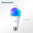 thumbnail image 2 of Linkind Smart Light Bulbs, 1600LM (100W Equivalent) Smart Bulb, Compatible with Alexa, RGBTW Color Changing Bulb Music Sync, 2.4GHz Wi-Fi & Bluetooth, 2 of 9