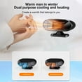 thumbnail image 2 of Portable Car Heater, Rechargeable Car Windshield Defroster, 12V Vehicles Winter Warm Heater, Multifunctional Plug in Fast Heating Fan, Windscreen Defroster with Cloth, Small Heater Decor, 2 of 4