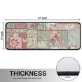 thumbnail image 5 of Kitchen Rugs Sets Of 2,Pioneer Flower Floral Print Pattern Anti Fatigue Kitchen Mat Rugs Non Slip Washable,Decorative Kitchen Floor Mats for Kitchen,Sink,Laundry,17"x47"+17"x47", 5 of 5