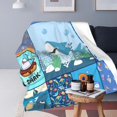thumbnail image 3 of Cute Shark Blanket for Baby Boy Girl, Soft Fleece Throw Blanket for Couch Bed, Shark Gifts for Shark Lovers, Cozy Lightweight Blanket Toddler Kids Adults, 40×50 Inch, 3 of 6