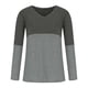 thumbnail image 5 of Camisas Para Mujer Casual Manga Larga Cuello en V Tops Patchwork Blusa Suelta Camisas Odeerbi  ODB129514, 5 of 6