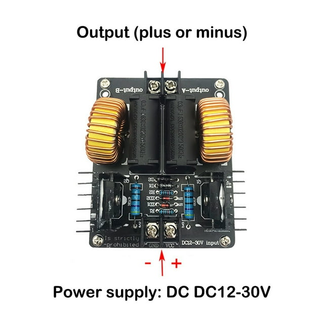 Becaristey DC 20A 1000W Plaque Bobine Pièces Chauffage par Induction DIY Board Chauffage Électrique Module Accessoires de Remplacement