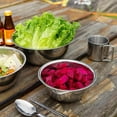 thumbnail image 2 of ZheElen 3Pc Stainless Steel Mixing Bowl Set Metal Nesting Bowls Space Saving Storage, 2 of 8