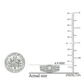 thumbnail image 5 of Dazzlingrock Collection 0.45 Carat (ctw) 10K Round Diamond Ladies Bridal Halo Engagement Ring Set 1/2 CT, White Gold, Size 7.5, 5 of 9