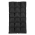 thumbnail image 1 of Jardinera colgante de 18 bolsillos para flores y plantas de balcón, color negro, para montar en la pared, para jardín vertical, 1 of 8