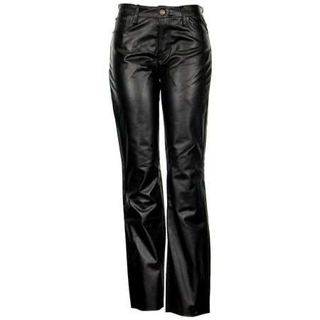 Xelement XS679 Womens Black Buffalo Leather Pants