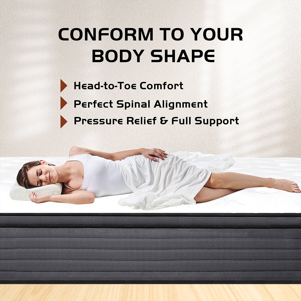 lemontalking 14 inch Pocket Springs Gel Memory Foam, Hybrid Mattresses in a Box, Twin Mattress