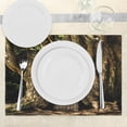 thumbnail image 3 of Ambesonne Fantasy Place Mats Set of 4, House Tree, Standard Size, Umber Brown, 3 of 6