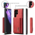 thumbnail image 6 of Galaxy S22 Ultra Case, Dteck for Samsung Galaxy S22 Ultra Cover Wallet Case ID Credit 8 Card Slots Holder Cash Pocket PU Leather Magnetic Closure Clasp Flip Removable Case, Red, 6 of 7
